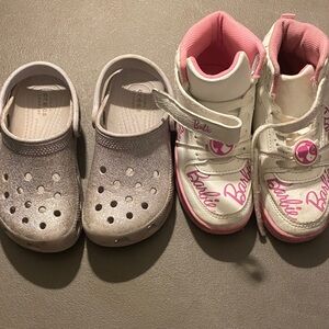 Barbie Kids Sneakers - Pink and White Delight